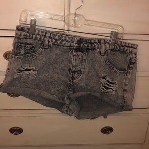 Denim shorts